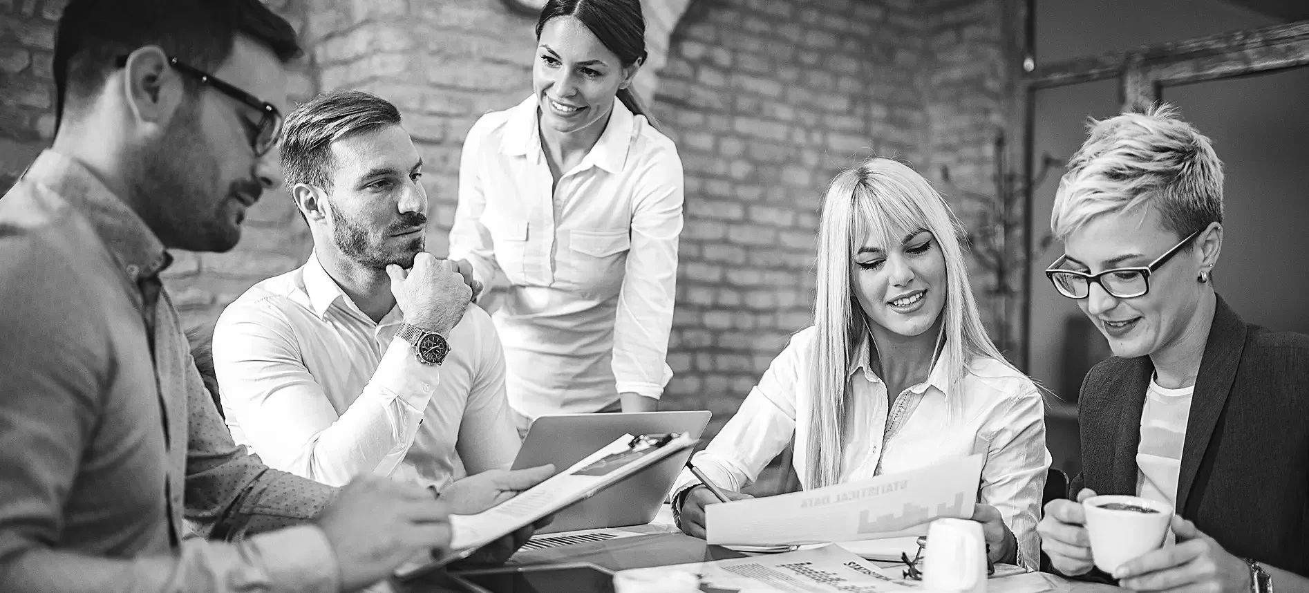 Team meeting in an office