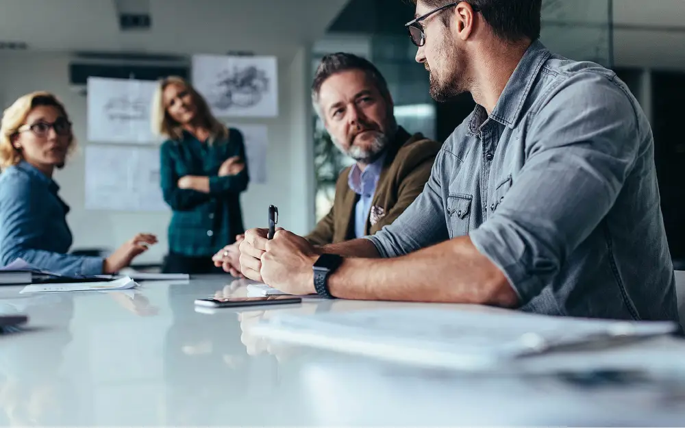 Business strategy meeting